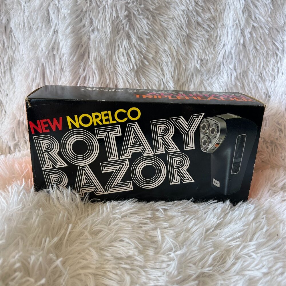 NORELCO HP-1121 Rotary Razor Electric Shaver Trimmer Hard Case & Power Cord VTG